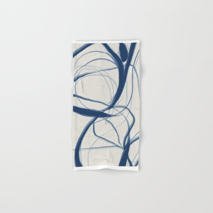 Minimal Abstract Line Art 17 Bath Towel Gallery Image 1