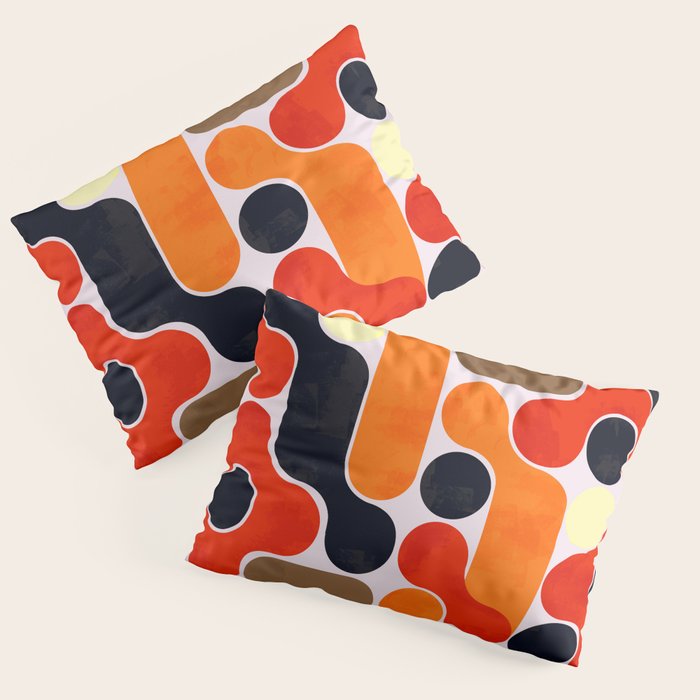 Mid-century geometry no4 Pillow Sham Gallery Image 1