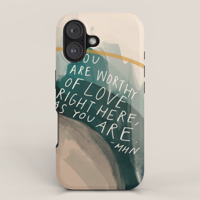 You are Worthy of Love iPhone Case Gallery Image 1