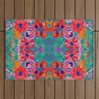 EttaVee Watercolor Florals Outdoor Rug Gallery Image 1