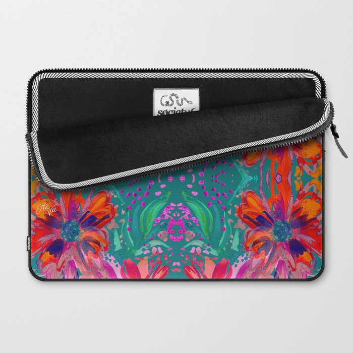EttaVee Watercolor Florals Laptop Sleeve Gallery Image 2