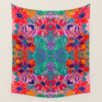 EttaVee Watercolor Florals Wall Tapestry Gallery Image 4