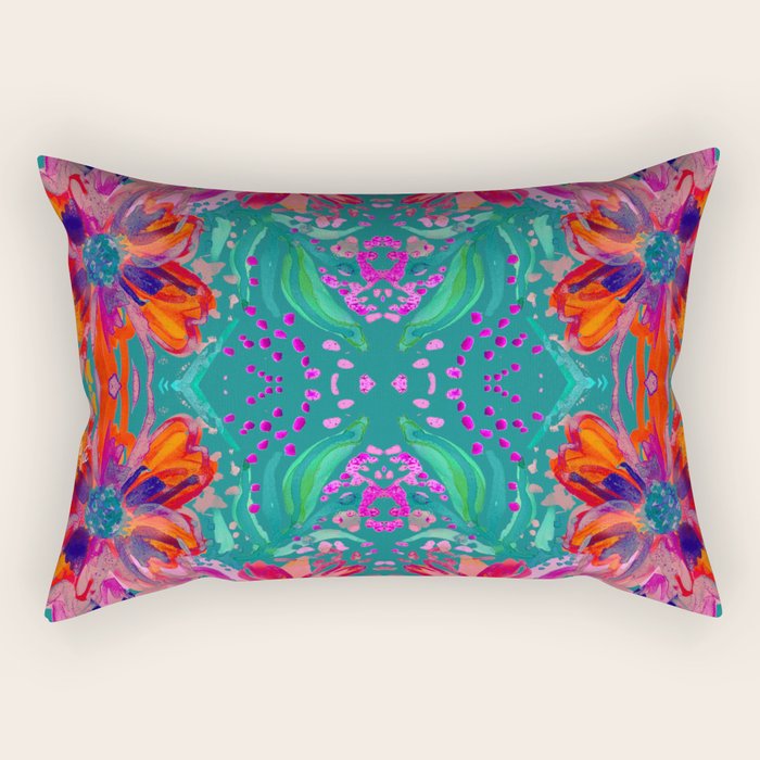EttaVee Watercolor Florals Rectangular Pillow Gallery Image 2