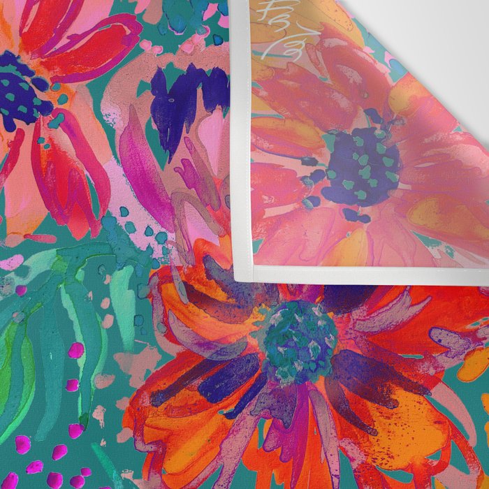 EttaVee Watercolor Florals Wall Tapestry Gallery Image 3