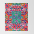 EttaVee Watercolor Florals Throw Blanket Gallery Image 2
