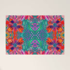 EttaVee Watercolor Florals Welcome Mat Gallery Image 1
