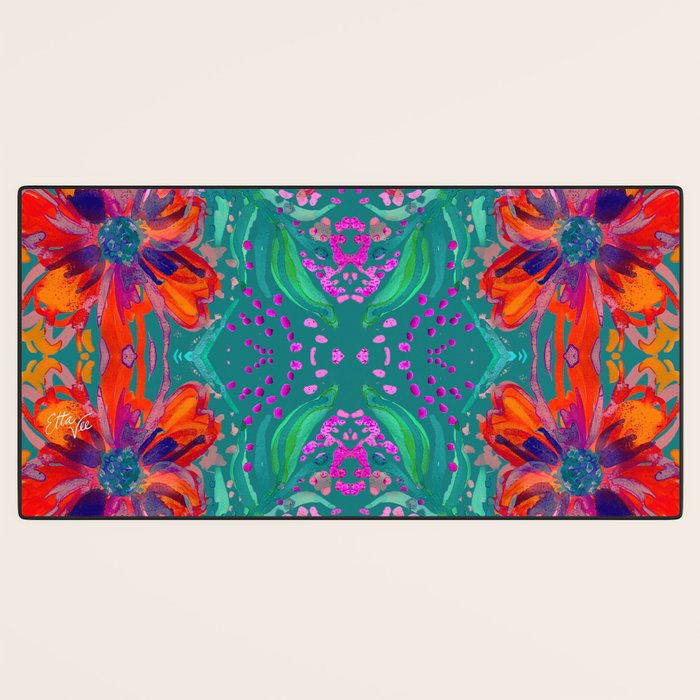EttaVee Watercolor Florals Desk Mat Gallery Image 3