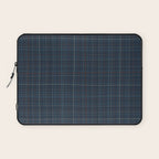 Abstract Plaid 2 blue Laptop Sleeve Gallery Image 1