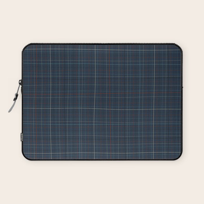 Abstract Plaid 2 blue Laptop Sleeve Gallery Image 1