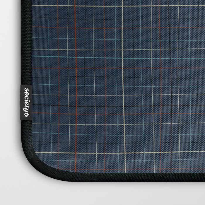 Abstract Plaid 2 blue Laptop Sleeve Gallery Image 3