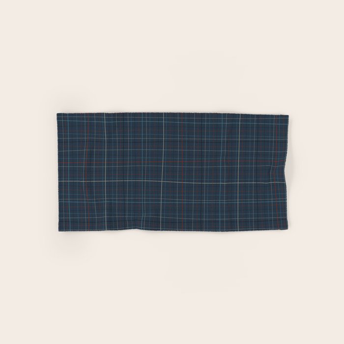 Abstract Plaid 2 blue Bath Towel Gallery Image 1