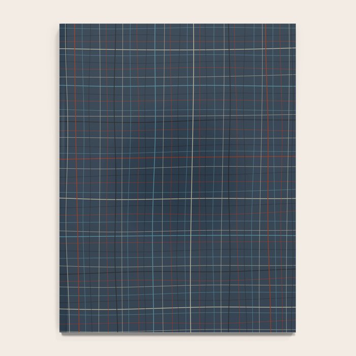 Abstract Plaid 2 blue Notebook Gallery Image 4