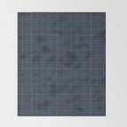 Abstract Plaid 2 blue Throw Blanket Gallery Image 2