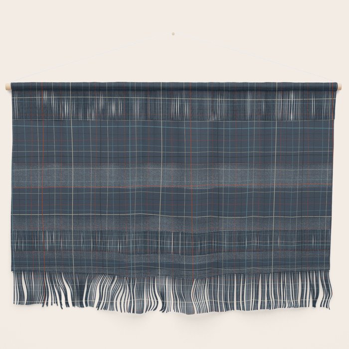 Abstract Plaid 2 blue Wall Hanging Gallery Image 1