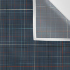 Abstract Plaid 2 blue Wall Tapestry Gallery Image 3