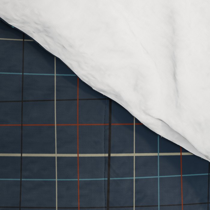 Abstract Plaid 2 blue Comforter Gallery Image 4