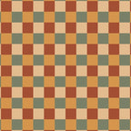 Checkered Multicolor Pattern V Earthy Western Coffee Mug Gallery Image 2