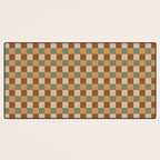 Checkered Multicolor Pattern V Earthy Western Desk Mat Gallery Image 3
