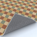 Checkered Multicolor Pattern V Earthy Western Rug Gallery Image 4