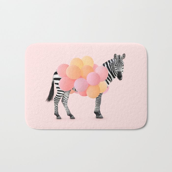 PARTY ZEBRA Bath Mat Gallery Image 1