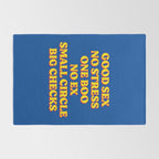 Good Sex, No Stress, One Boo, No Ex, Small Circle, Big Checks Rug Gallery Image 2