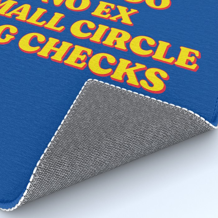 Good Sex, No Stress, One Boo, No Ex, Small Circle, Big Checks Rug Gallery Image 4