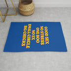 Good Sex, No Stress, One Boo, No Ex, Small Circle, Big Checks Rug Gallery Image 1