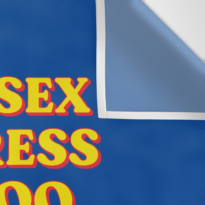 Good Sex, No Stress, One Boo, No Ex, Small Circle, Big Checks Wall Tapestry Gallery Image 3