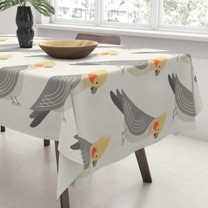 Cockatiel, Bird of Australia Tablecloth Gallery Image 3
