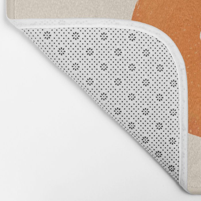 Kawaii Orange Bath Mat Gallery Image 2