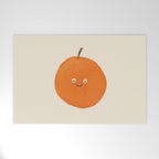 Kawaii Orange Welcome Mat Gallery Image 1