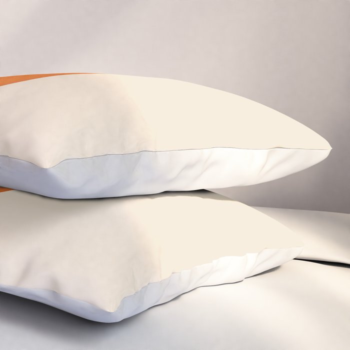 Kawaii Orange Pillow Sham Gallery Image 3