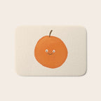 Kawaii Orange Bath Mat Gallery Image 1