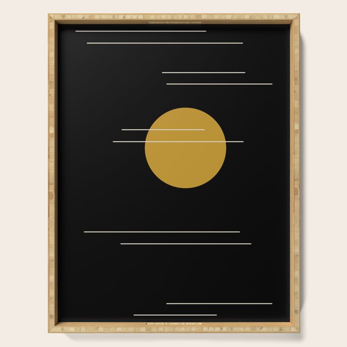 Minimal Sky Abstract XVII Serving Tray Gallery Image 1