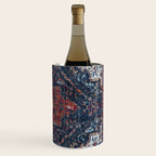 Persian blue and red retro rug Wine Chiller Gallery Image 3