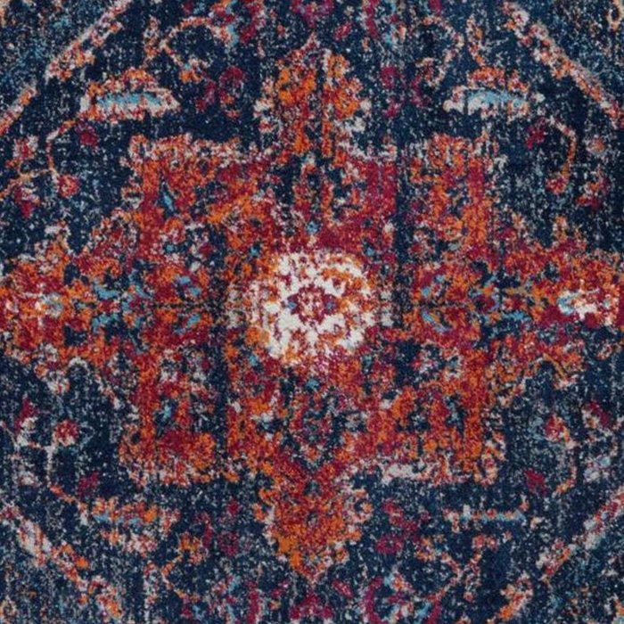 Persian blue and red retro rug Coffee Mug Gallery Image 2