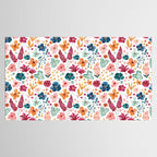 Colorful Tropical Jungle Watercolor Botanical Floral Tablecloth Gallery Image 2