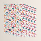 Colorful Tropical Jungle Watercolor Botanical Floral Wrapping Paper Gallery Image 3