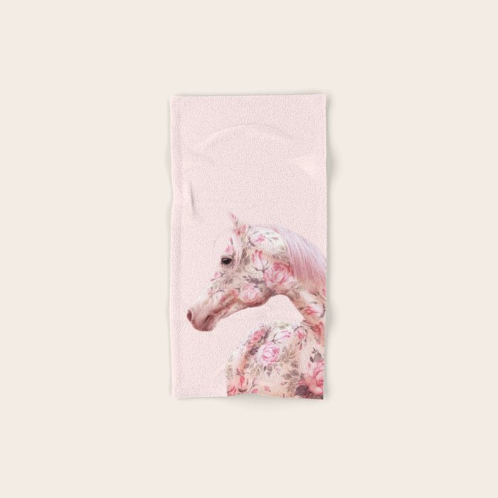 FLORAL HORSE Bath Towel Gallery Image 1