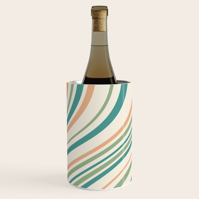 Wavy Stripes XXVI - Natural Boho Wine Chiller Gallery Image 2