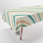 Wavy Stripes XXVI - Natural Boho Tablecloth Gallery Image 1