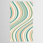 Wavy Stripes XXVI - Natural Boho Tablecloth Gallery Image 2