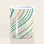 Wavy Stripes XXVI - Natural Boho Coffee Mug Gallery Image 4