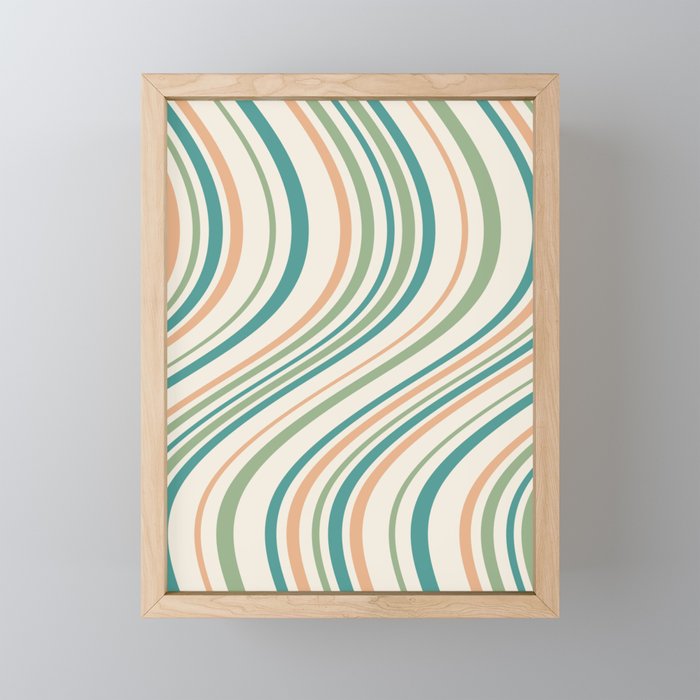Wavy Stripes XXVI - Natural Boho Mini Art Print Gallery Image 1