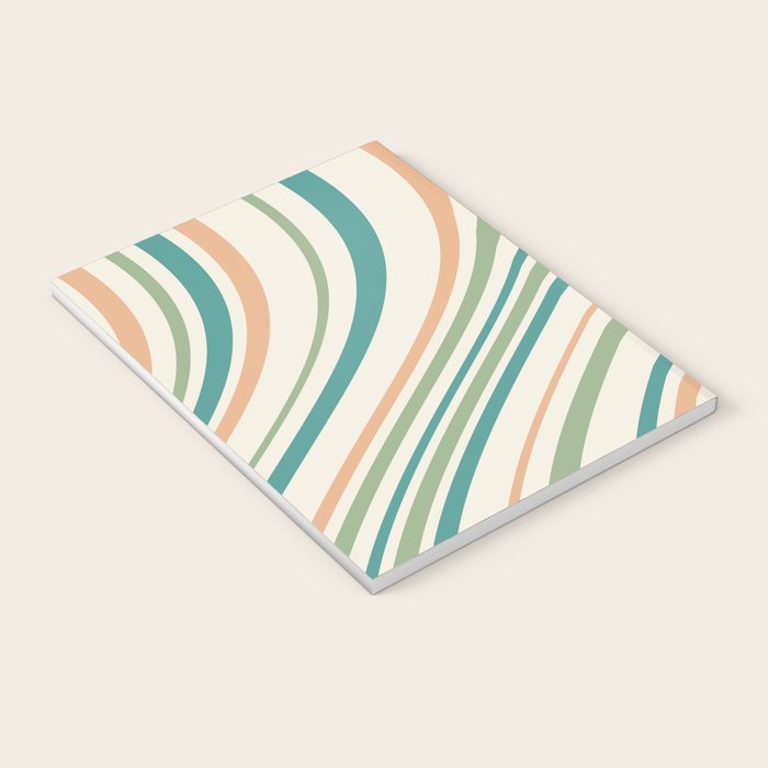 Wavy Stripes XXVI - Natural Boho Notebook Gallery Image 3
