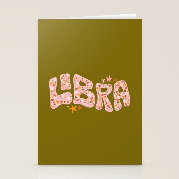 Starry Libra Stationery Card Gallery Image 1