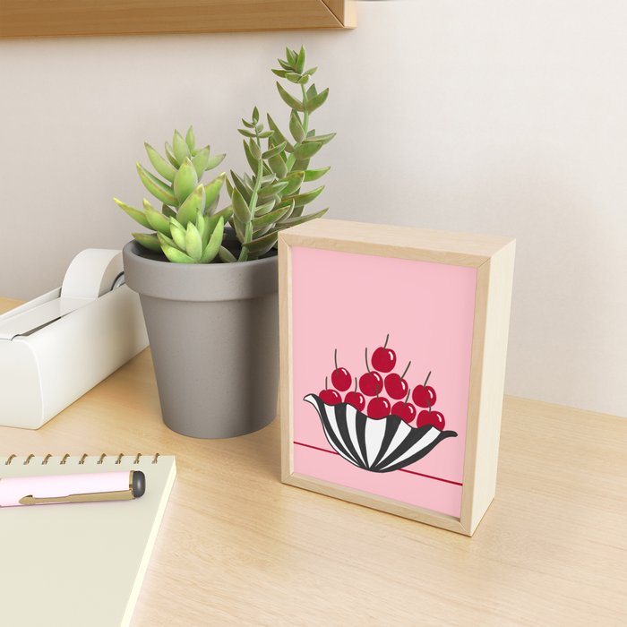 Cherry Bowl  Mini Art Print Gallery Image 2