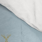 Christmas reindeer animal doodle art pattern Comforter Gallery Image 4