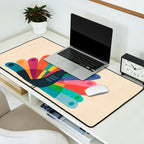 Whimsical Peacok Desk Mat Gallery Image 2