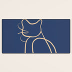 Abstract Line Art Cat 5 Desk Mat Gallery Image 3